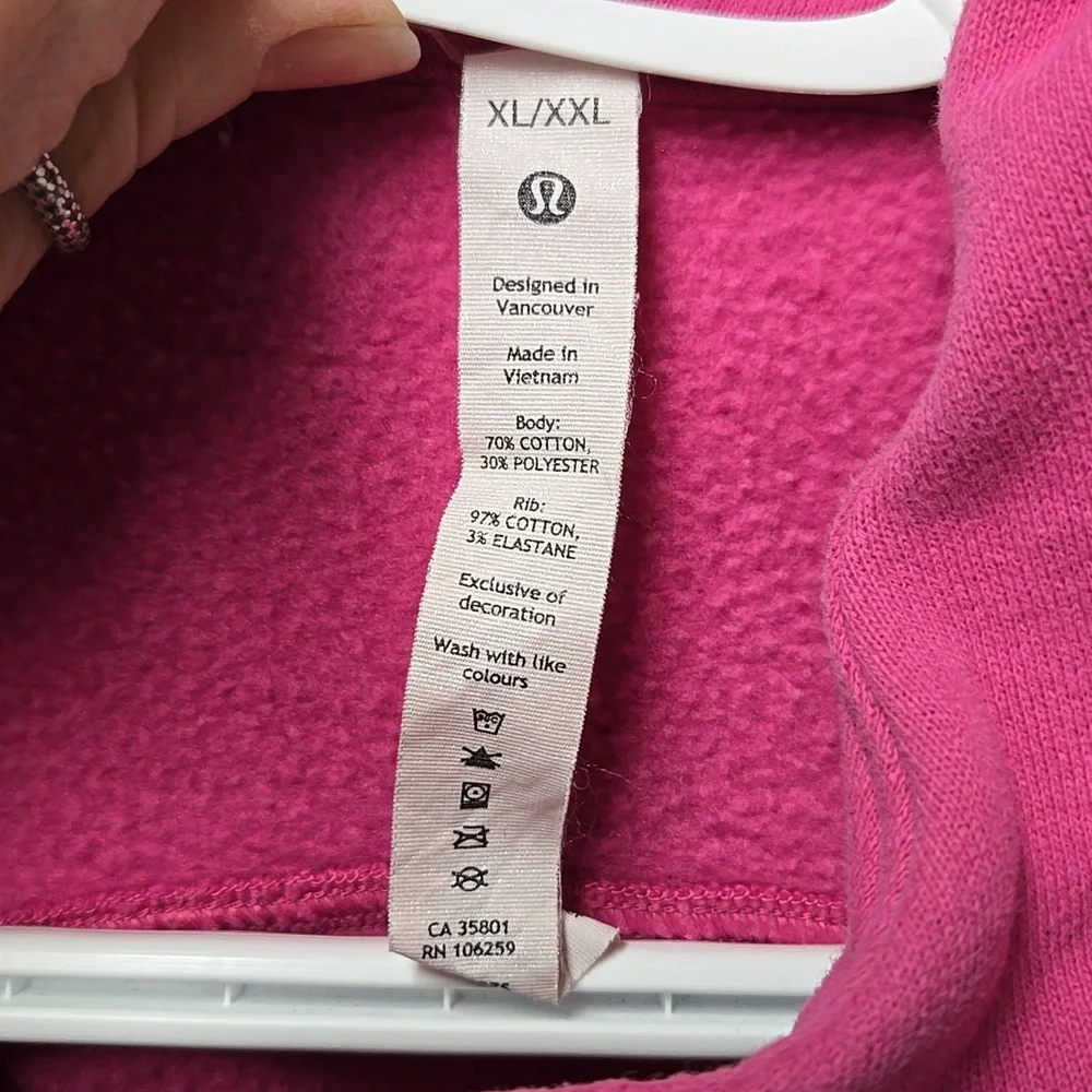 lululemon athletica Hot Pink Full‑Zip Hooded Sweatshirt - Picture 3 of 4